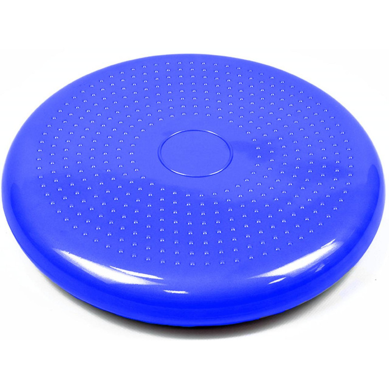 Балансировочная массажная подушка EasyFit, Диаметр 33 см, Максимальная нагрузка 120 кг, Резина, Синий