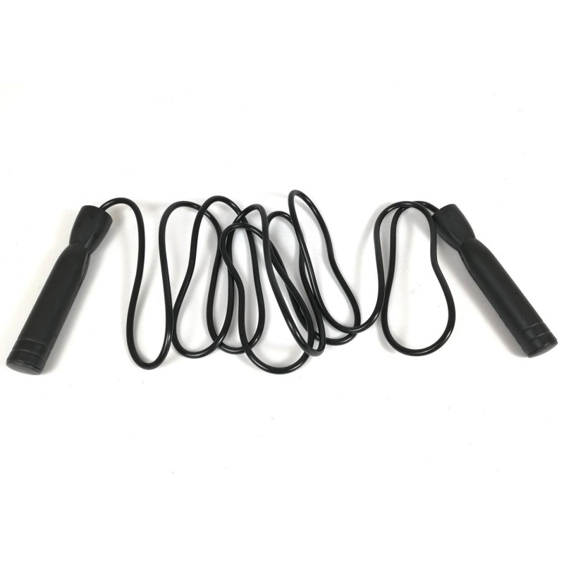 Скоростная скакалка EasyFit с подшипником, Длина 280 см, Пластик, Черний