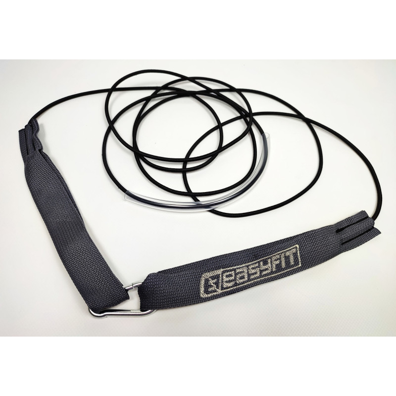 Резиновые петли-эспандер EasyFit, Набор 3 шт, Сопротивление 1-40 кг, Длина 300 см, Длина ручки 30 см, Длина дверного крепления 60 см, Толщина 4, 6, 8 мм, Для фитнеса, силовых тренировок, йоги и реабилитации, Салатовый, Оранжевый, Серый,