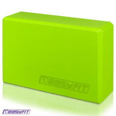 Блок для йоги EasyFit EVA, 23х15,5х7,5 см, салатовий