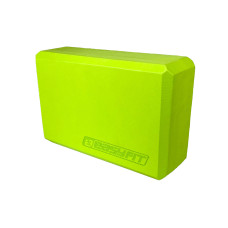 Блок для йоги EasyFit EVA, 23х15,5х7,5 см, салатовий
