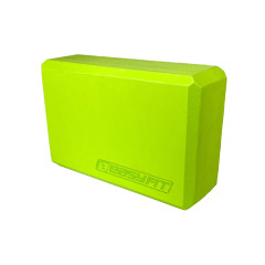 Блок для йоги EasyFit, Длина 23 см, Ширина 15,5 см, Пена EVA, Салатовый