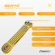 Двошарова резинка для підтягування та спорту EasyFit Premium, Опір 16-32 кг, Довжина 200 см, Ширина 2,2 см, Товщина 4,5 мм, Латекс, Жовтий