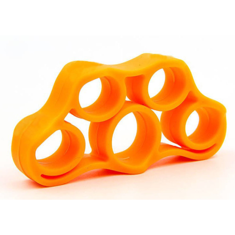 Еспандер для рук і пальців EasyFit GripFlex, Довжина 8 см, ширина 4,5 см, Опір 5 кг, Силікон, Помаранчевий