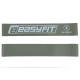 Фитнес-резинка для ног EasyFit №6 XX-Heavy, Сопротивление 25 кг, Латекс, Длина 60 см, Ширина 5 см, Толщина 1,5 мм, Серый