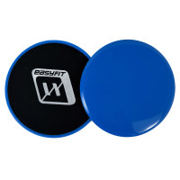 Диски для глайдингу EasyFit (пара), Діаметр 18 см, Максимальне навантаження 120 кг, Пластик, Синій
