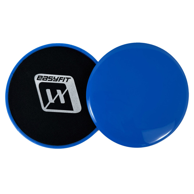 Диски для глайдингу EasyFit (пара), Діаметр 18 см, Максимальне навантаження 120 кг, Пластик, Синій