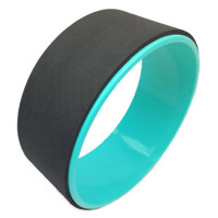 Колесо для йоги EasyFit TPE, Диаметр 33 см, Ширина 13 см, ПВХ, Черно-мятное
