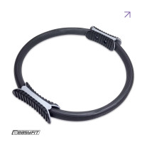 Кольцо для пилатеса EasyFit, Диаметр 38 см, Полипропилен, EVA, Черный