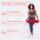 Двошаровий килимок EasyFit для пілатесу, фітнесу та йоги, 183x61 см, товщина 6 мм, TPE/TC, ECO-Friendly, червоно-чорний
