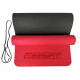 Двухслойный коврик EasyFit для пилатеса, фитнеса и йоги, 183x61 см, толщина 6 мм, TPE/TC, ECO-Friendly, красно-черный