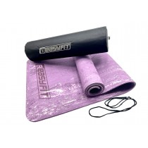 Premium Mat коврик EasyFit для фитнеса и пилатеса с чехлом, 183x61 см, толщина 8 мм, PER, ECO-Friendly, фиолетовый