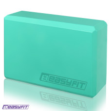 Блок для йоги EasyFit EVA, 23х15,5х7,5 см, м'ятний
