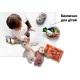 Татамі мат EasyFit SwallowTail (пазл ластівчин хвіст з бортиком), Розмір 120x120 см, Товщина 10 мм, EVA-піна, Білий
