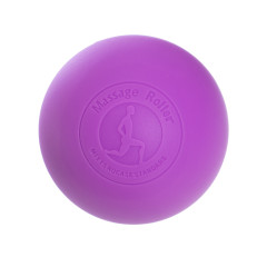 Массажный мячик EasyFit, Диаметр 6,5 см, Каучук, для МФР, снятия напряжения и самомассажа, Фиолетовый