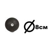 Масажний м'яч EasyFit, Діаметр 8 см, Матеріал EPP, для МФР, зняття напруги та самомасажу, Чорний