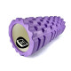 Массажный ролик (валик) EasyFit Grid Roller v.1.1, Длина 33 см, Диаметр 14 см, Каркас из высокопрочного пластика, Пена EVA с массажной поверхностью 3D, для МФР, фитнеса, йоги и реабилитации, Фиолетовый