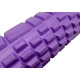 Массажный ролик (валик) EasyFit Grid Roller v.1.1, Длина 33 см, Диаметр 14 см, Каркас из высокопрочного пластика, Пена EVA с массажной поверхностью 3D, для МФР, фитнеса, йоги и реабилитации, Фиолетовый