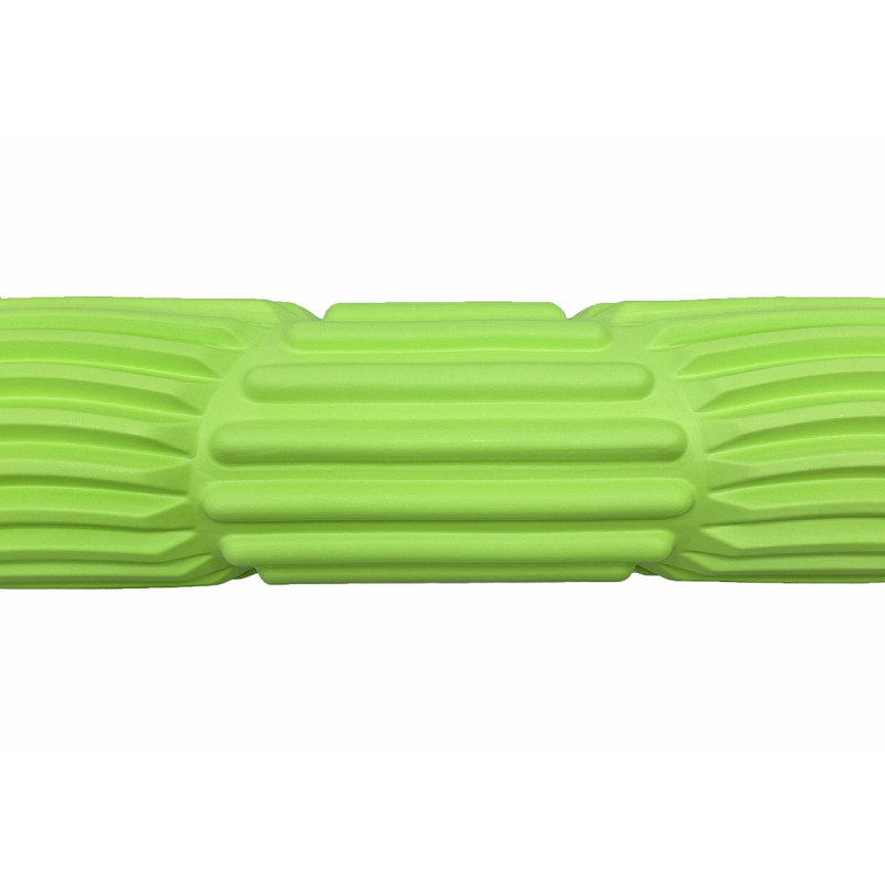 Массажный ролик (валик) EasyFit Dozer, длина 45 см, диаметр 11 см, салатовый, каркас из высокопрочного пластика, пена EVA с массажной поверхностью 3D, для МФР, фитнеса, йоги и реабилитации