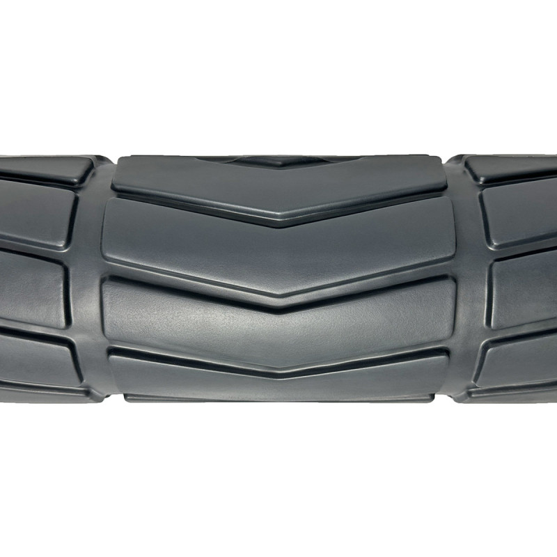 Массажный ролик (валик) EasyFit Rover, Длина 33 см, Диаметр 13 см, Каркас из высокопрочного пластика, Пена EVA с массажной поверхностью 3D, для МФР, фитнеса, йоги и реабилитации, Черный