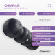 Массажный ролик (валик) EasyFit SlateShaper, Длина 45 см, Диаметр 15 см, EPP-пена, для МФР, фитнеса, йоги и реабилитации, Черный