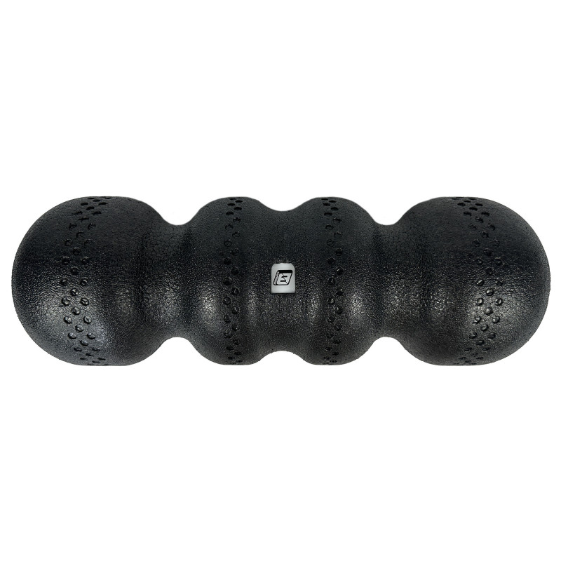 Масажний ролик (валик) EasyFit SlateShaper, Довжина 45 см, Діаметр 15 см, EPP-піна, для МФР, фітнесу, йоги та реабілітації, Чорний