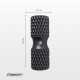 Массажный ролик EasyFit Grid Roller EPP для МФР, длина 42 см, черный