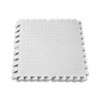 Татамі мат EasyFit SwallowTail (пазл ластівчин хвіст з бортиком), Розмір 120x120 см, Товщина 10 мм, EVA-піна, Білий
