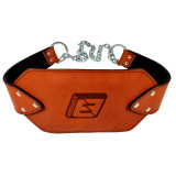 Пояс для обтяжень EasyFit, шкіра, сталь, до 200 кг, коричневий