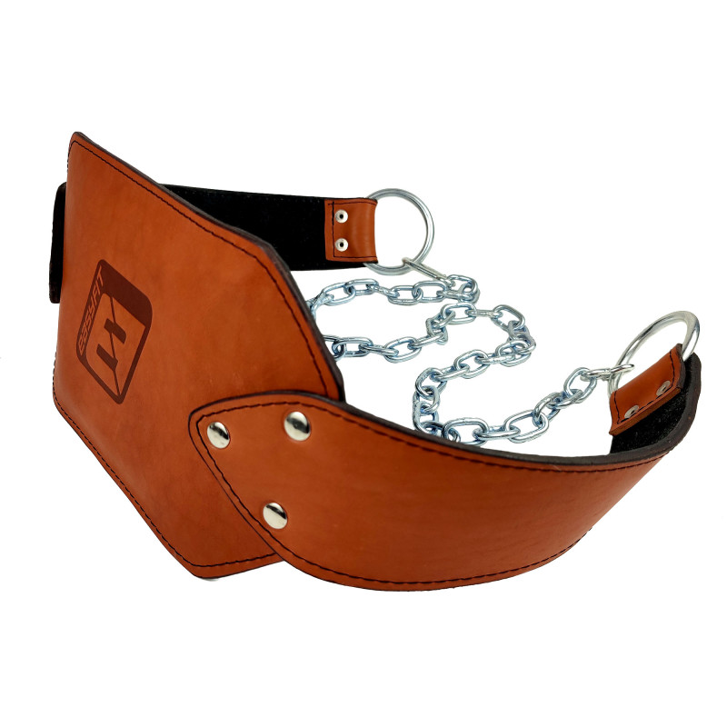 Пояс для обтяжень EasyFit, Шкіра, Сталь, Максимальне навантаження до 200 кг, Коричневий