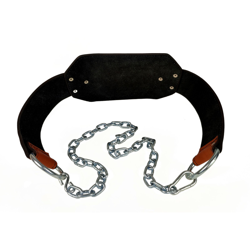 Пояс для обтяжень EasyFit, Шкіра, Сталь, Максимальне навантаження до 200 кг, Коричневий