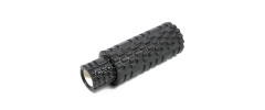 Массажный ролик (валик) EasyFit Grid Roller Double 2 в 1, Длина 33 см, Диаметр 14 см, Каркас из высокопрочного пластика, Пена EVA с массажной поверхностью 3D, для МФР, фитнеса, йоги и реабилитации, Черный