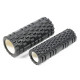 Массажный ролик (валик) EasyFit Grid Roller Double 2 в 1, Длина 33 см, Диаметр 14 см, Каркас из высокопрочного пластика, Пена EVA с массажной поверхностью 3D, для МФР, фитнеса, йоги и реабилитации, Черный