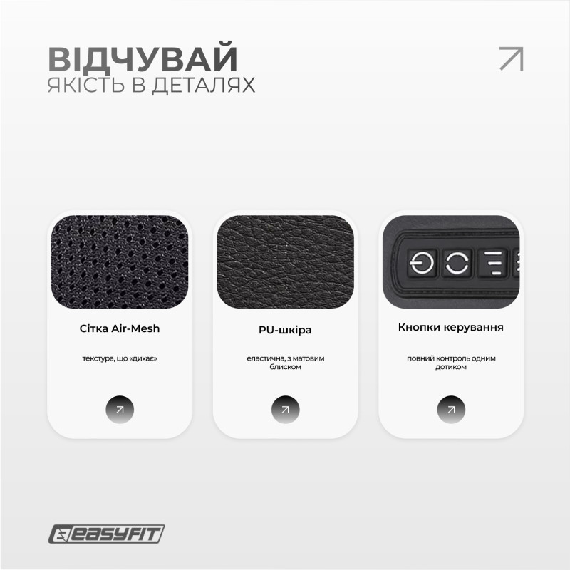 Массажер для шеи EasyFit Shiatsu (шиацу-массаж плеч и тела роликовый)