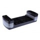Степ-платформа EasyFit Step-B 3-ступінчаста, Максимальне навантаження 250 кг, Довжина 80 см, Ширина 30 см, Пластик, Сірий