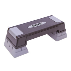 Степ-платформа EasyFit Step-D 3-ступенчатая, 70×28 см, пластик, серый