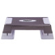 Степ-платформа EasyFit Step-D 3-ступінчаста, Максимальне навантаження 120 кг, Довжина 70 см, Ширина 28 см, Пластик, Сірий