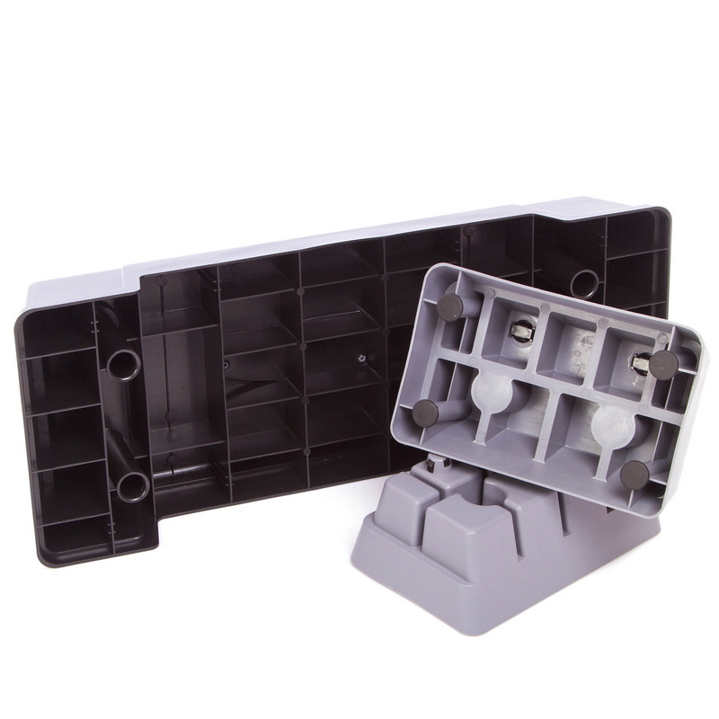 Степ-платформа EasyFit Step-D 3-ступенчатая, 70×28 см, пластик, серый
