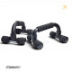 Упоры для отжиманий EasyFit PushMax, с неопреновым покрытием, длина 20 см, максимальная нагрузка 100 кг, черный, для тренировок дома и в спортзале