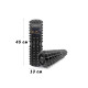 Масажний ролик EasyFit Solid Grid Roller v.2.2s з масажною 3D поверхнею, чорний