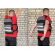 Жилет обтяжувач EasyFit Armor набірний з кроком 0,5 кг, Максимальна вага 18 кг, Оксфорд, Пісок, Чорний