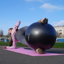 М'яч для фітнесу (фітбол) PowerPlay 4001 Ø65 cm Gymball Чорний + помпа М'яч для фітнесу (фітбол) PowerPlay 4001 Ø65 cm Gymball Чорний + помпа