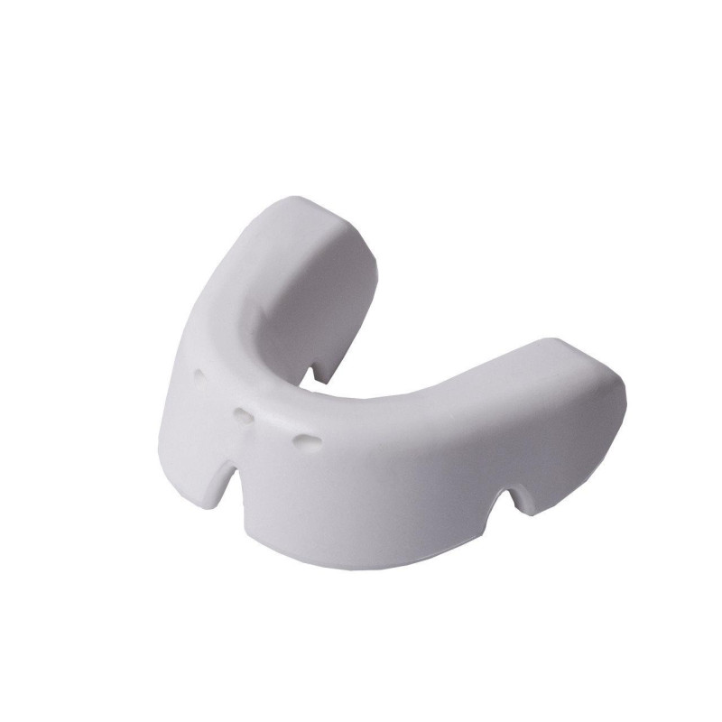 Капа боксерская OPRO Bronze White, Взрослая (возраст 11+), Однослойная, Компрессионная клетка, Технология плавников, Белый