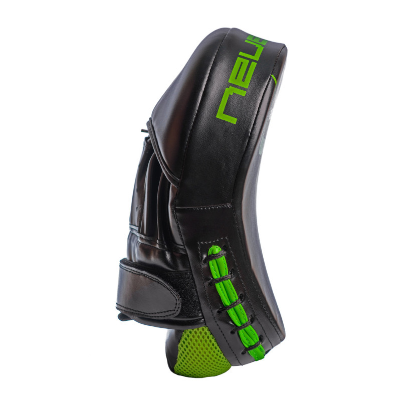 Лапи боксерські PowerPlay 3041 Чорно-Зелені PU [пара]