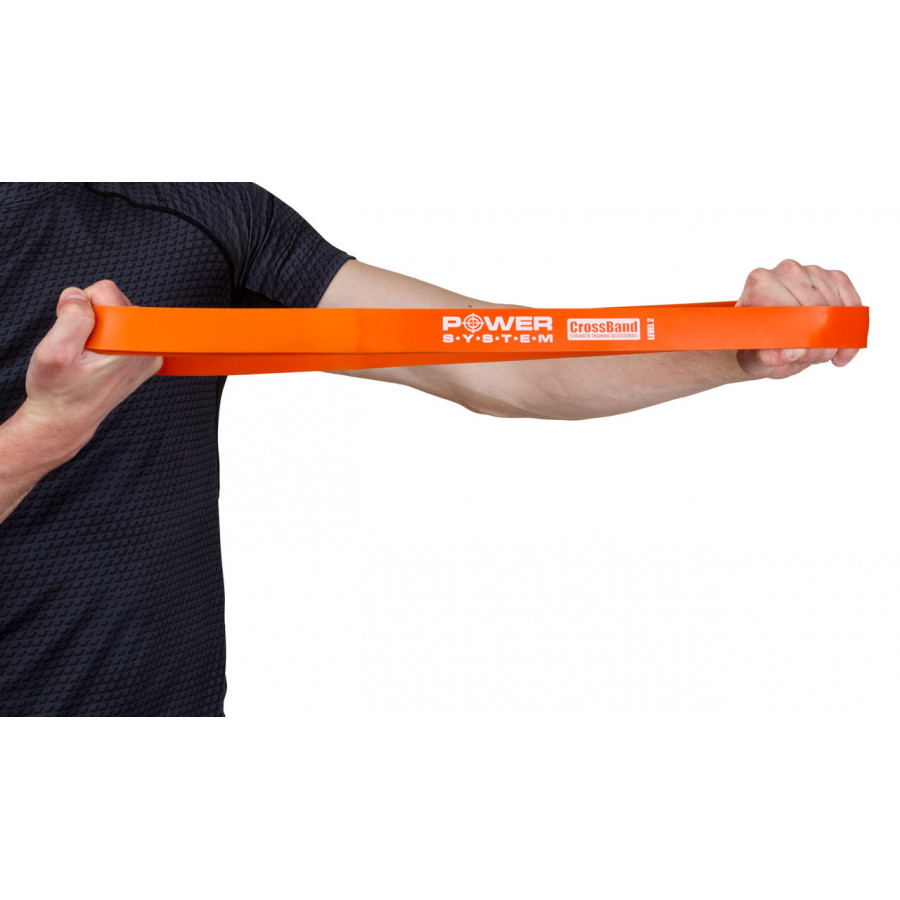 Еспандер-петля (гумка для фітнесу і кроссфіту) Power System PS-4052 CrossFit Level 2 Orange (опір 10-35 кг)
