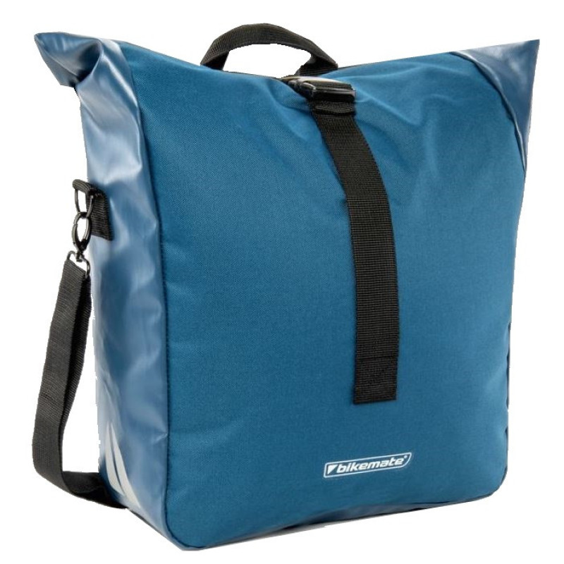 Велосипедная сумка на багажник с дождевиком 25L Bikemate 804019-1 синяя