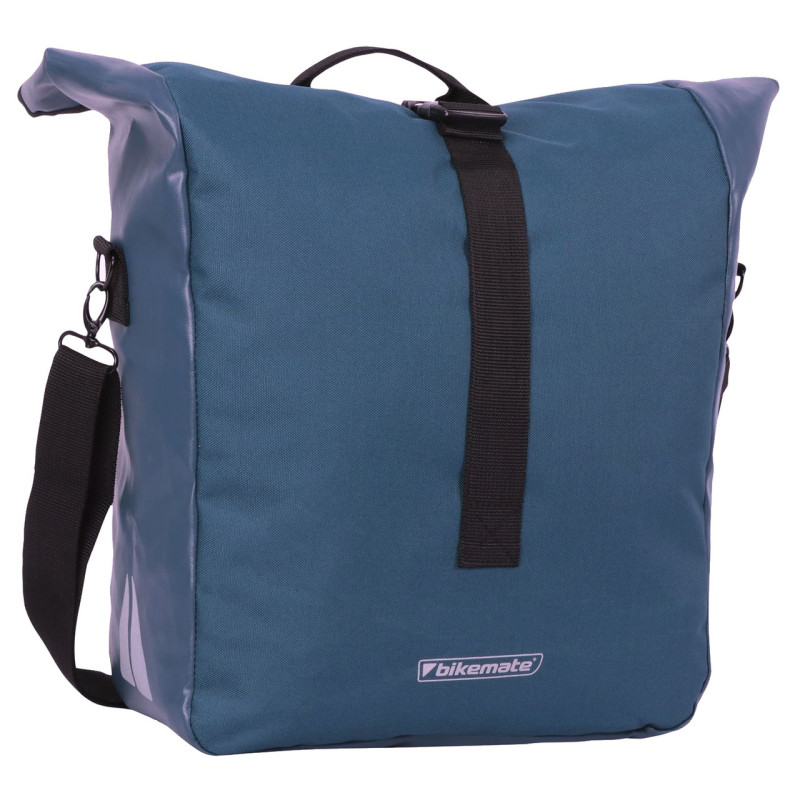 Велосипедная сумка на багажник с дождевиком 25L Bikemate 804019-1 синяя
