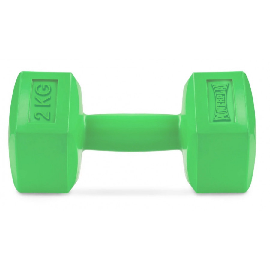 Гантель композитна PowerPlay 4124 Hercules 2 кг. Зелена (1шт.)
