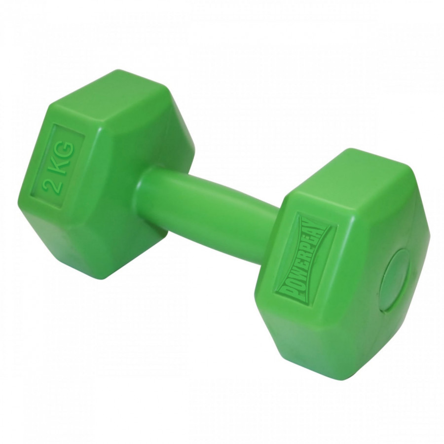 Гантель композитна PowerPlay 4124 Hercules 2 кг. Зелена (1шт.)