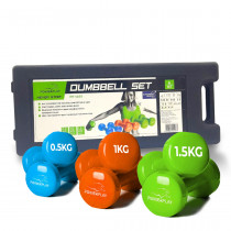 Набір гантелей в кейсі 6 кг. PowerPlay 4103 Fitness Dumbells (2шт.*0,5кг. 2шт.*1кг. 2шт.*1,5кг.) Набір гантелей в кейсі 6 кг. PowerPlay 4103 Fitness Dumbells (2шт.*0,5кг. 2шт.*1кг. 2шт.*1,5кг.)
